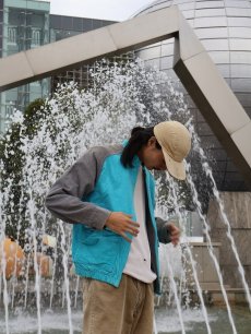 画像1: 80's Ocean Pacific 2トーン コーデュロイジップジャケット (1)