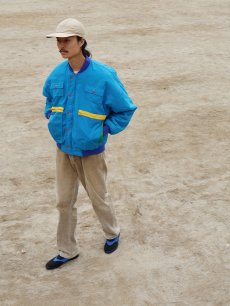 画像2: 80's Ocean Pacific 中綿入り デザインナイロンジャケット (2)