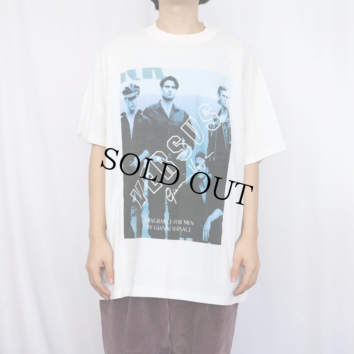 画像2: 90's BRUCE WEBER USA製 "VERSACE" フォトプリントＴシャツ ONE SIZE DEADSTOCK (2)