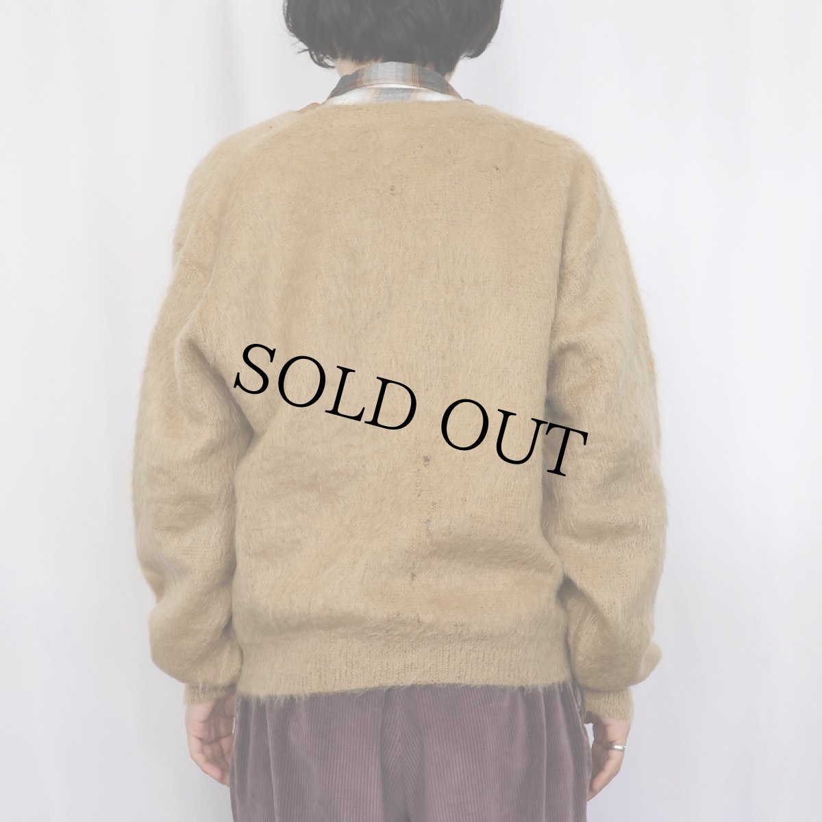 画像3: 60's Sears Premiere Collection モヘアニットカーディガン L (3)