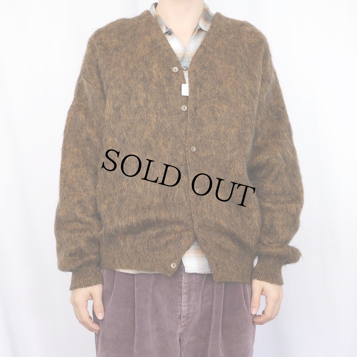 画像2: 50〜60's Pellle Beach of CALIFORNIA モヘアニットカーディガン  (2)