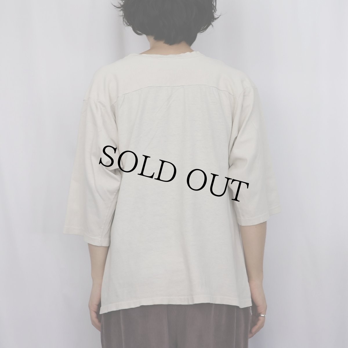 画像3: 70's NIKE USA製 "ゴツナイキ" 染み込みプリント フットボールTシャツ MED 38-40 (3)