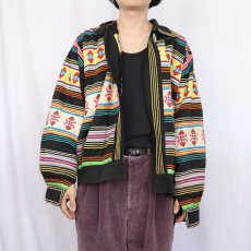 画像3: 60〜70's SEMINOLE パッチワークジャケット BLACK (3)
