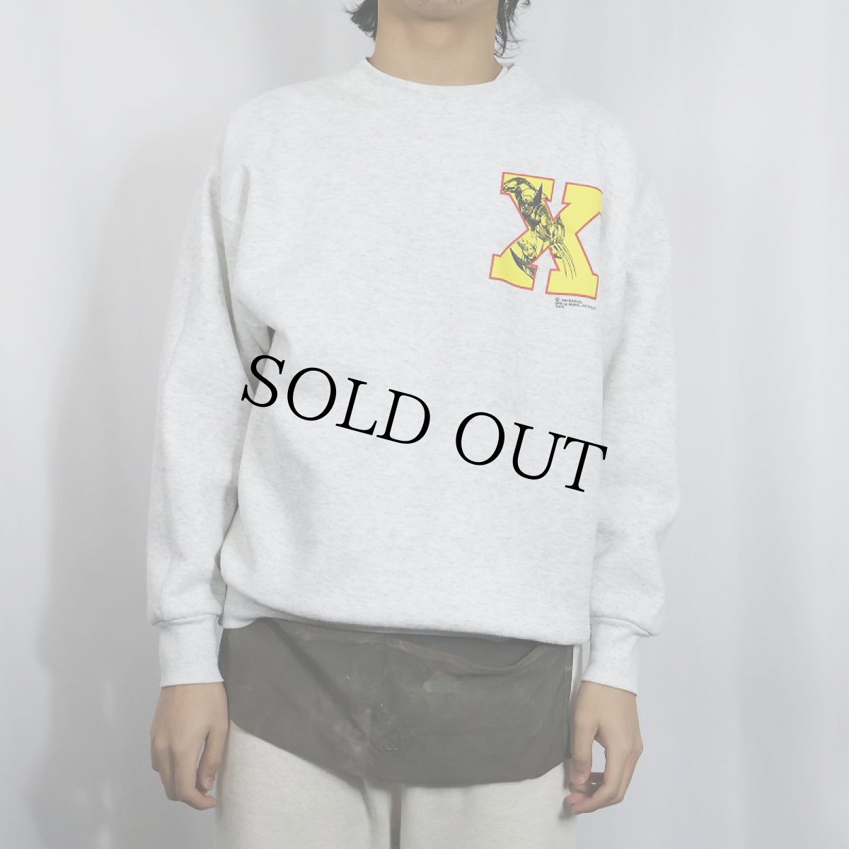 画像3: 90's MARVEL "WOLVERINE" USA製 キャラクタープリントスウェット L (3)