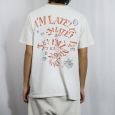 画像4: 90's Alice in Wonderland USA製 白うさぎ キャラクタープリントTシャツ  (4)