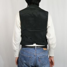 画像3: VINTAGE 針刺しシンチバック ウールジレベスト BLACK (3)