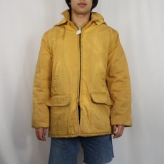 画像2: 50's Sears JC Higgins キルティングライナー 中綿入り ラビットフード ハンティングジャケット (2)