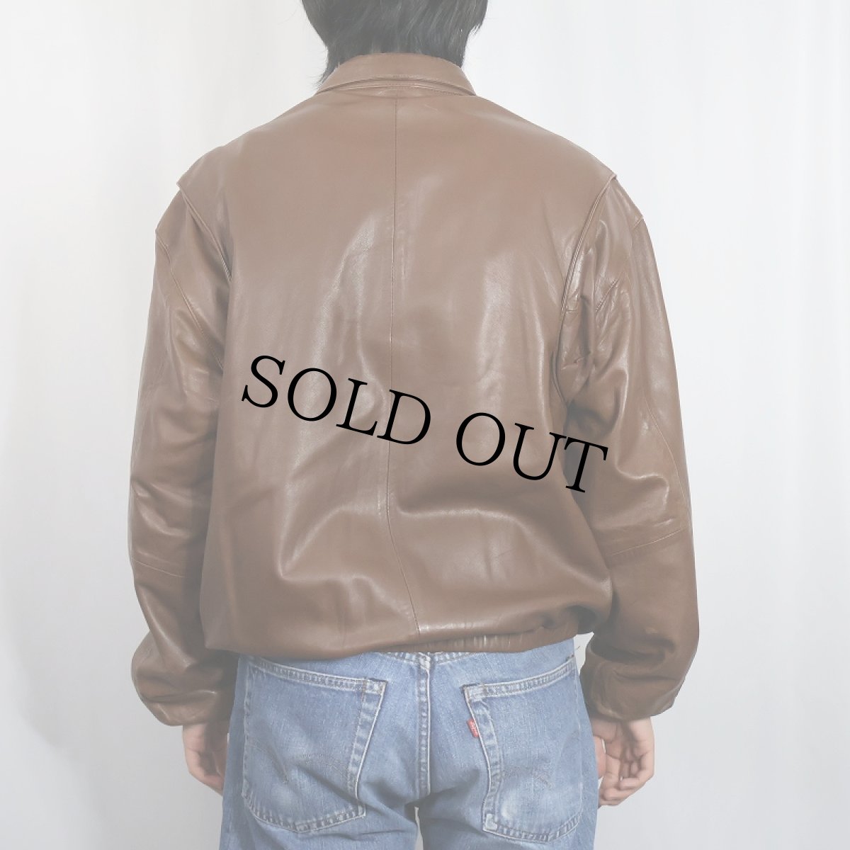 画像3: 90's POLO Ralph Lauren PORTUGAL製 ポニー無し チンスト付き ラムレザースイングトップ L (3)