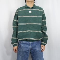 画像2: 90's POLO Ralph Lauren USA製 ボーダー柄 コットンスイングトップ M (2)