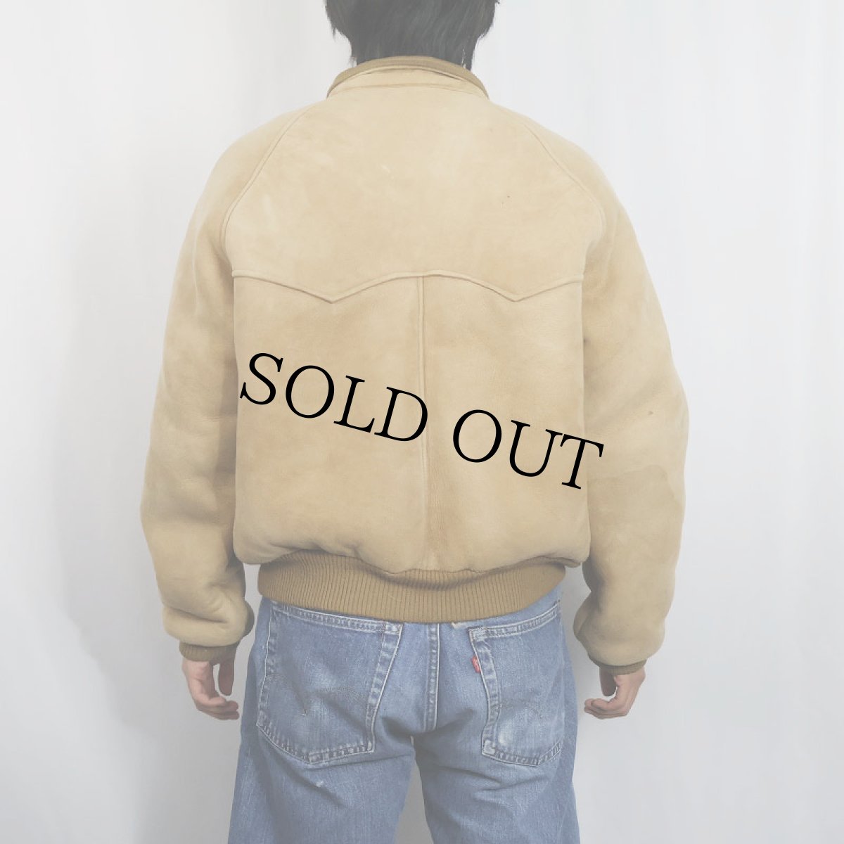 画像3: POLO Ralph Lauren "G-9 TYPE" ムートンレザージャケット L (3)