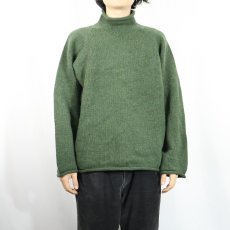 画像2: 90's J.CREW ロールネック ウールニットセーター M (2)