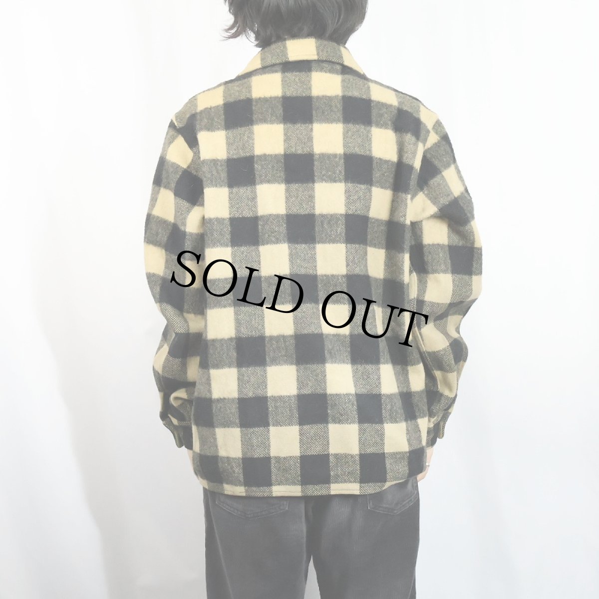 画像3: 60's Fashion Wgon バッファローチェック柄 ウールシャツ (3)