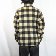 画像3: 60's Fashion Wgon バッファローチェック柄 ウールシャツ (3)
