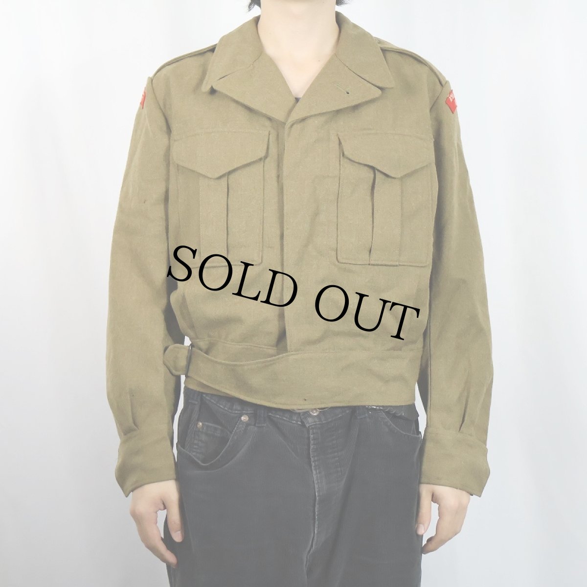 画像2: 50's AUSTRALIAN MILITARY "ROYAL AUSTRALIAN REGIMENT" バトルドレスジャケット SIZE 5 (2)