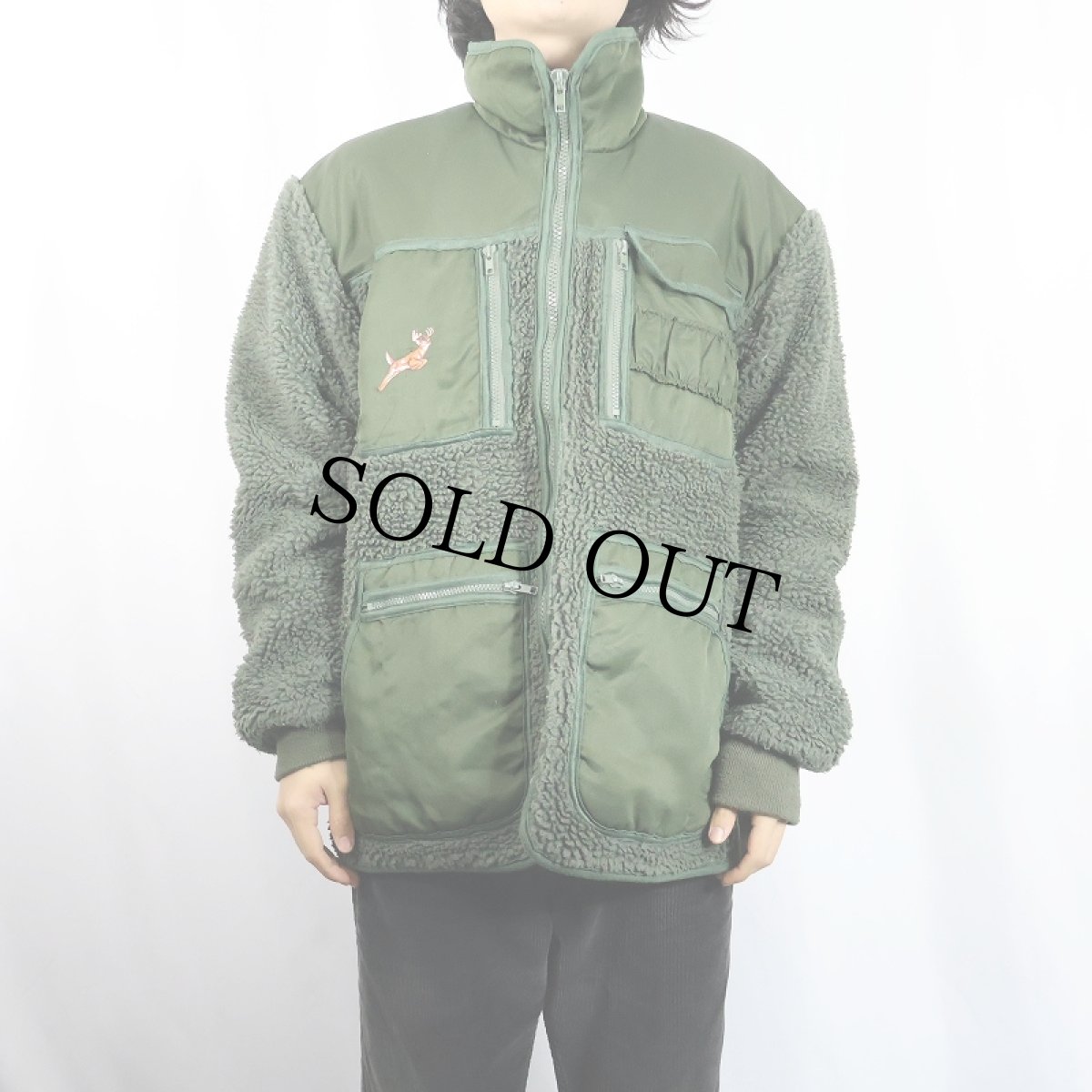 画像2: Classic Gear エルボーパッチ付き ボアジャケット (2)