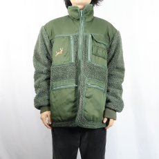 画像2: Classic Gear エルボーパッチ付き ボアジャケット (2)