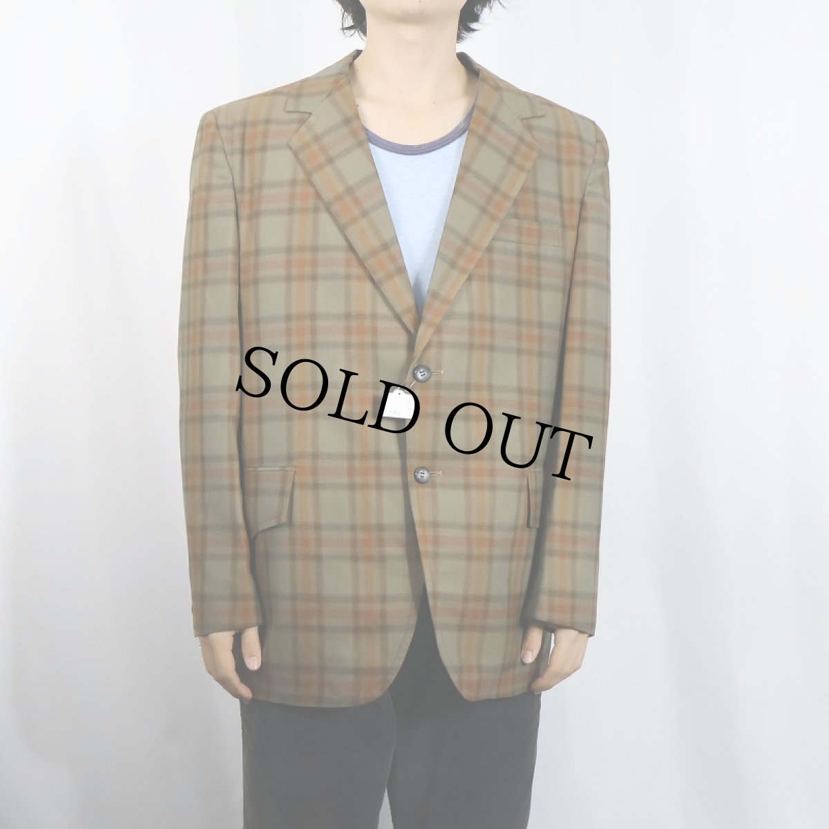 画像3: 70's NIVER WESTERN WEAR, INC. チェック柄 ウエスタンテーラードジャケット SIZE42 (3)