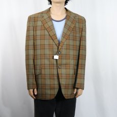 画像3: 70's NIVER WESTERN WEAR, INC. チェック柄 ウエスタンテーラードジャケット SIZE42 (3)