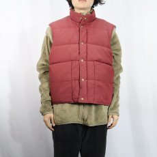 画像2: 80〜90's L.L.Bean 中綿入り ポリエステル×コットンベスト XL (2)