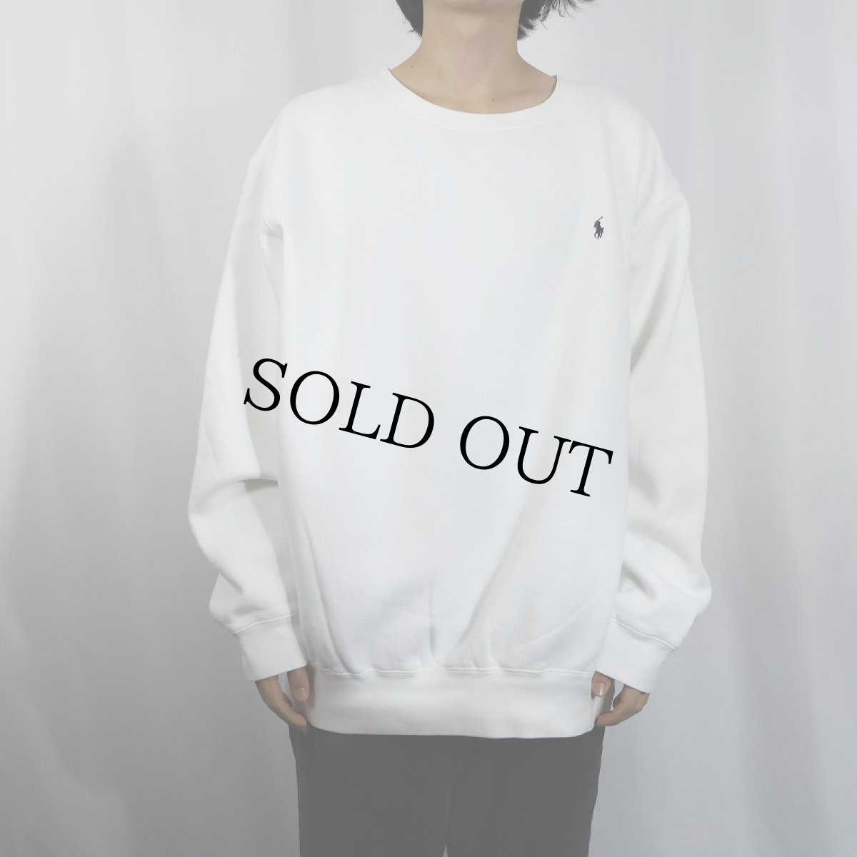 画像2: POLO Ralph Lauren ロゴ刺繍 スウェット M (2)