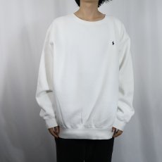 画像2: POLO Ralph Lauren ロゴ刺繍 スウェット M (2)