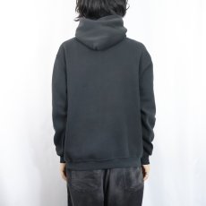 画像3: 80's RUSSELL ATHLETIC USA製 "IOWA" プリントスウェットフーディー BLACK L (3)