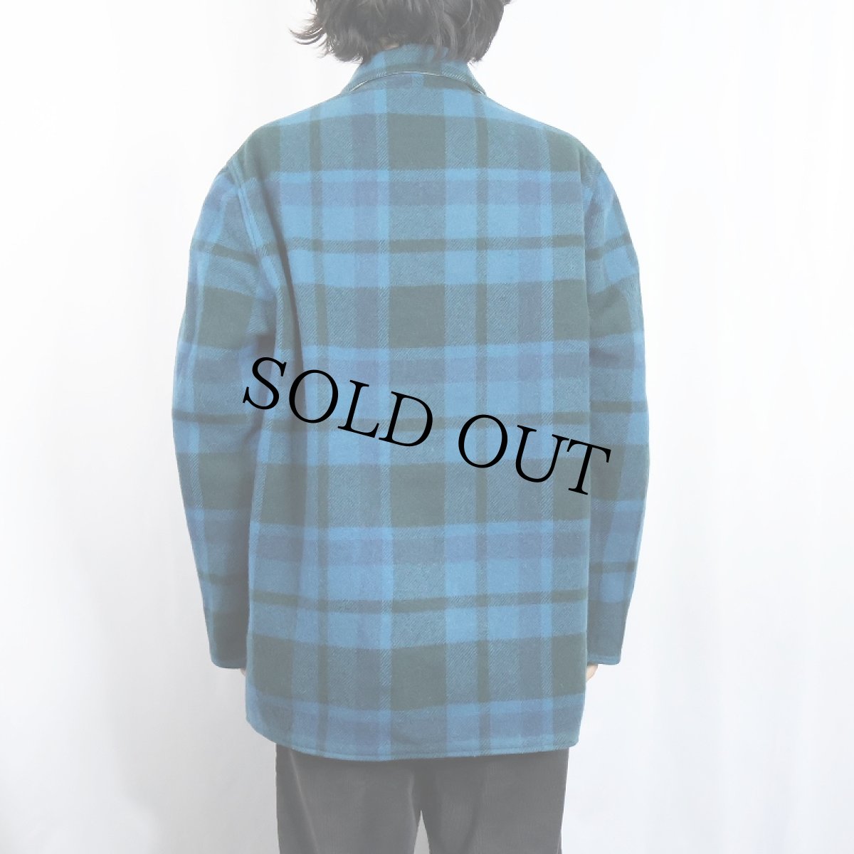 画像4: 60's〜 PENDLETON チェック柄 リバーシブルウールジャケット (4)