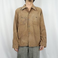 画像3: 50's Super Macy コーデュロイシャツ L (3)