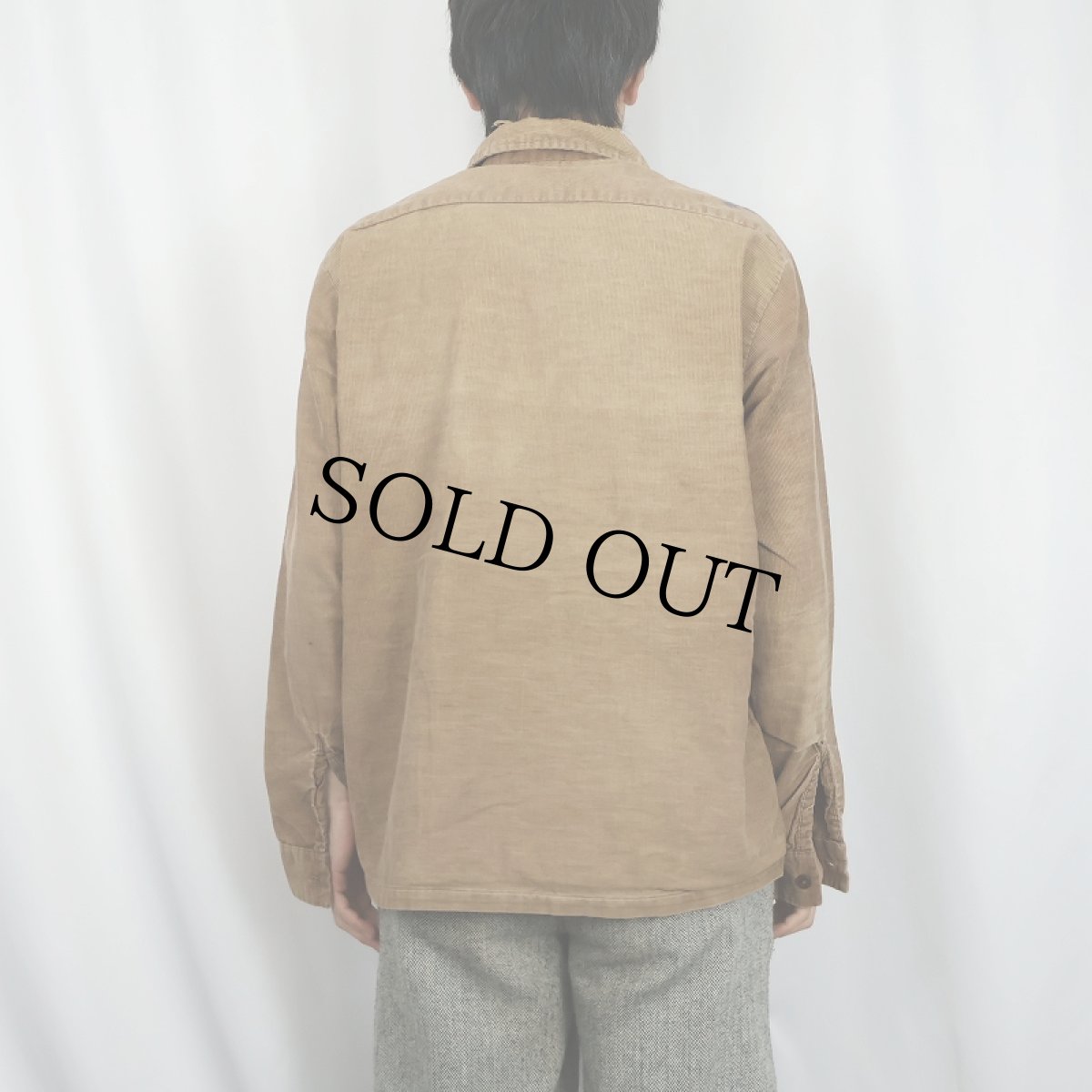 画像4: 50's Super Macy コーデュロイシャツ L (4)