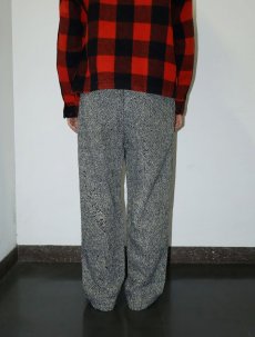 画像4: 50〜60's カラーネップ混 2タック ヘリンボーン織り ウールツイードスラックス W31 (4)