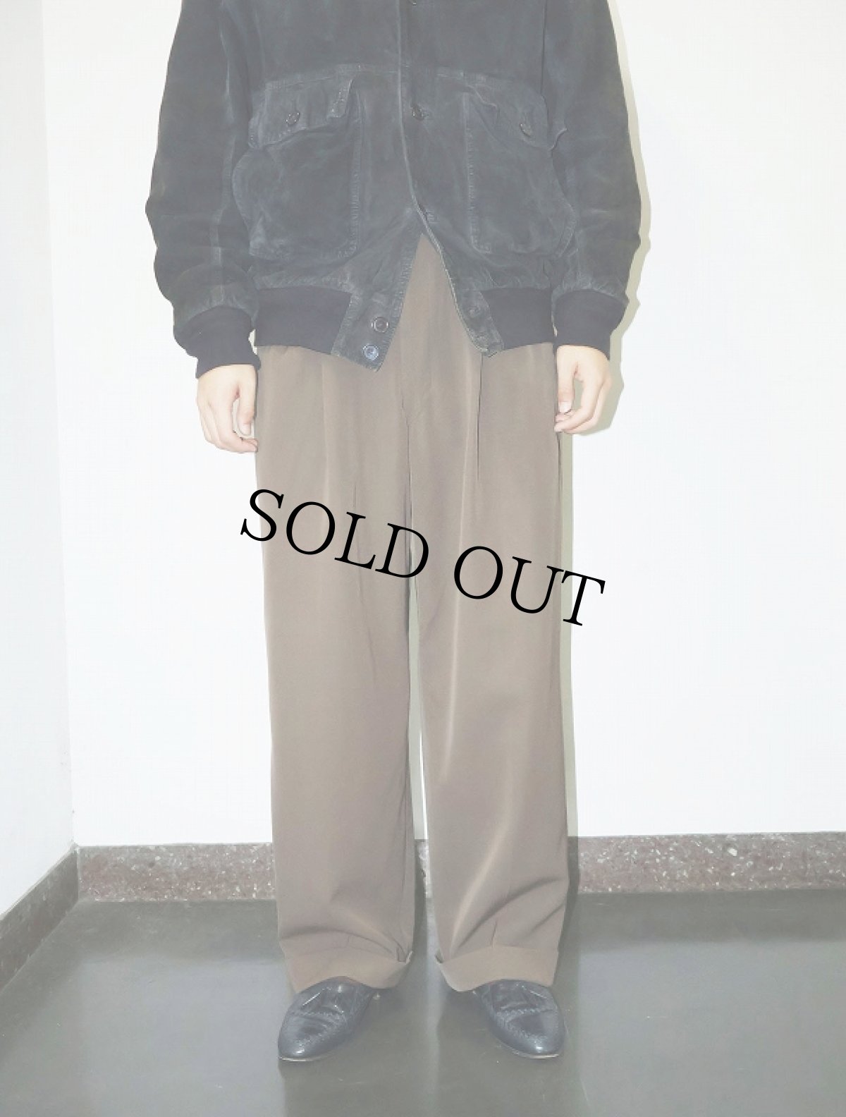 画像2: 50〜60's UNKNOWN 2タック スラックス W33 (2)