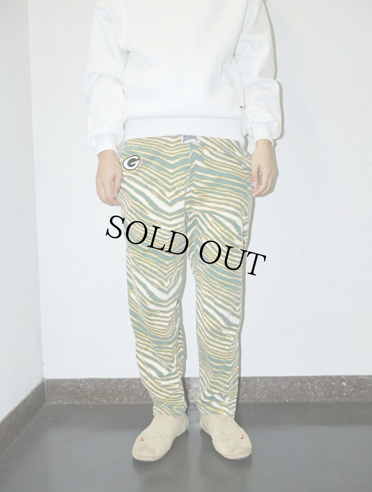 画像3: 90's ZUBAZ ゼブラ柄 コットンイージーパンツ SMALL (3)