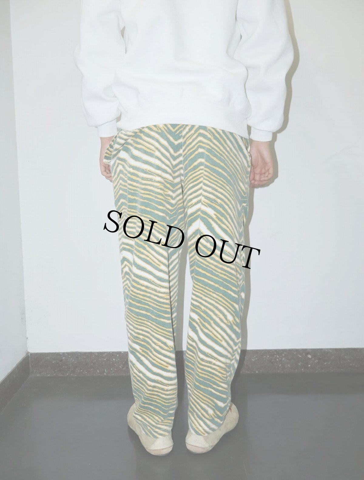 画像4: 90's ZUBAZ ゼブラ柄 コットンイージーパンツ SMALL (4)