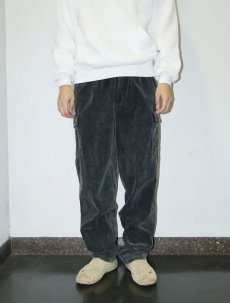 画像3: UNIVERSAL GREEN 太畝 コーデュロイカーゴパンツ BLACK W34 (3)