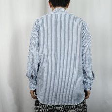 画像3: 50〜60's Woodbury マルチストライプ柄 コットンシャツ  (3)