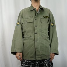 画像2: 40's U.S.ARMY 13スター M-43 HBTジャケット (2)