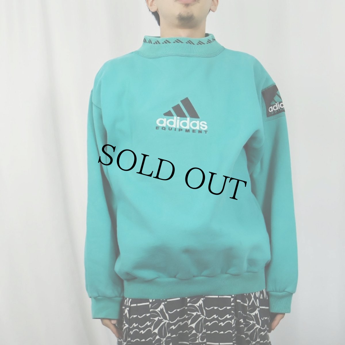 画像2: 90's adidas EQUIPMENT ロゴ刺繍 スウェット  (2)