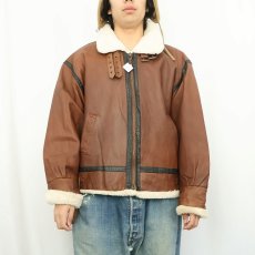 画像3: Authentic International Outerwear B-3 TYPE ムートンフライトジャケット  (3)