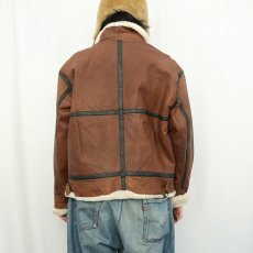 画像4: Authentic International Outerwear B-3 TYPE ムートンフライトジャケット  (4)