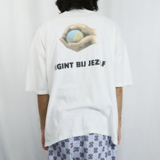 画像4: 90's Big Bird "EEN BETER MILIEU.." イラストプリントTシャツ  (4)