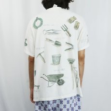 画像3: 90's rel-e-vant products USA製 農具プリントTシャツ XL (3)