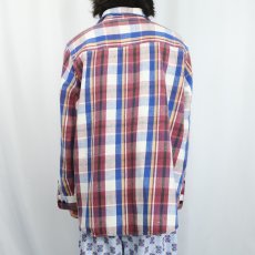 画像3: 90's FIVE BROTHER チェック柄 ヘビーネルシャツ XL (3)