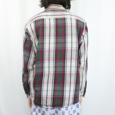画像3: 90's FIVE BROTHER チェック柄 ヘビーネルシャツ L (3)