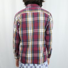 画像3: 90's FIVE BROTHER チェック柄 ヘビーネルシャツ M (3)