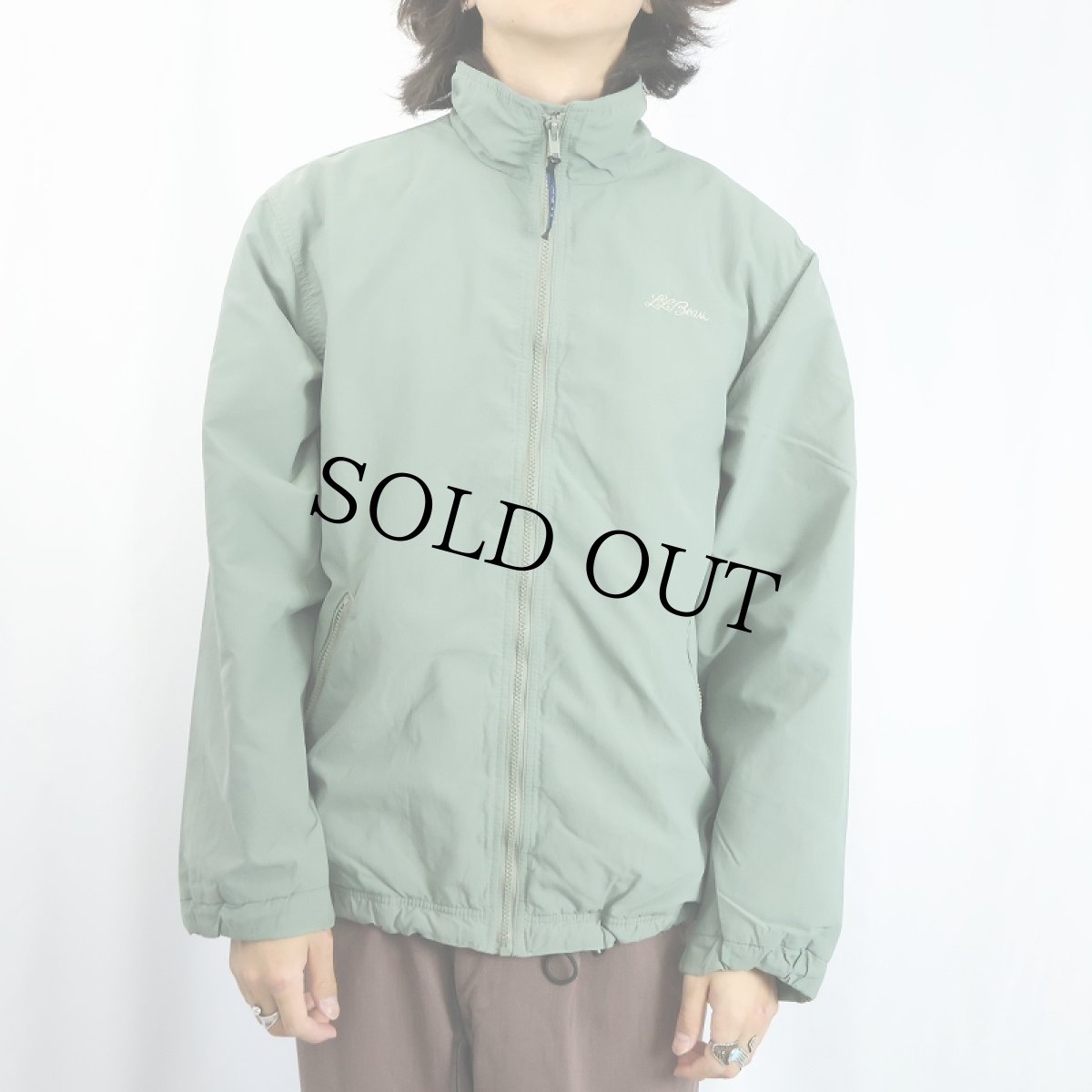 画像2: 80's L.L.Bean USA製 裏フリース ナイロンジャケット (2)
