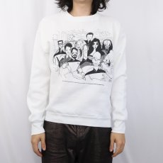 画像2: 90's Al Hirschfeld USA製 "Star Trek: The Next Generation" アートプリントスウェット M (2)