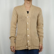 画像2: 40〜50's Guaranteed レタードニットカーディガン  (2)