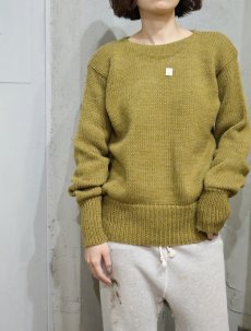 画像1: 40's プレーンウール アワードニットセーター DEADSTOCK (1)