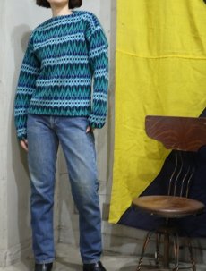 画像3: 60's White Stag Denmark製 ノルディック柄 ウールニットセーター M (3)