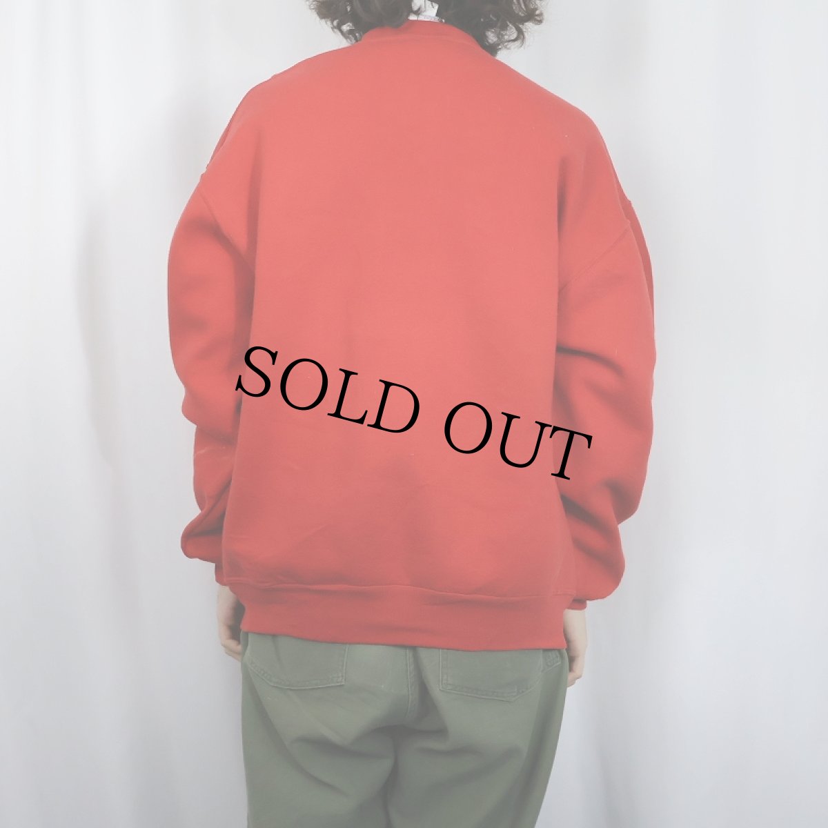 画像4: 90's RUSSELL ATHLETIC USA製 前V 無地スウェット XL (4)